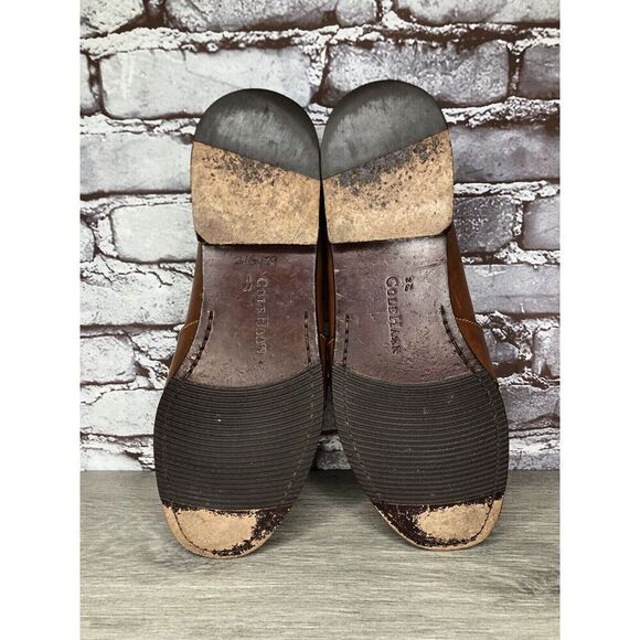 Cole Haan Brown Leather Slip On Penny Loafers Dress Shoes Men’s Sz 13N US/46EU - Picture 8 of 16